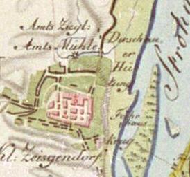 Wycinek mapy z 1803 r.