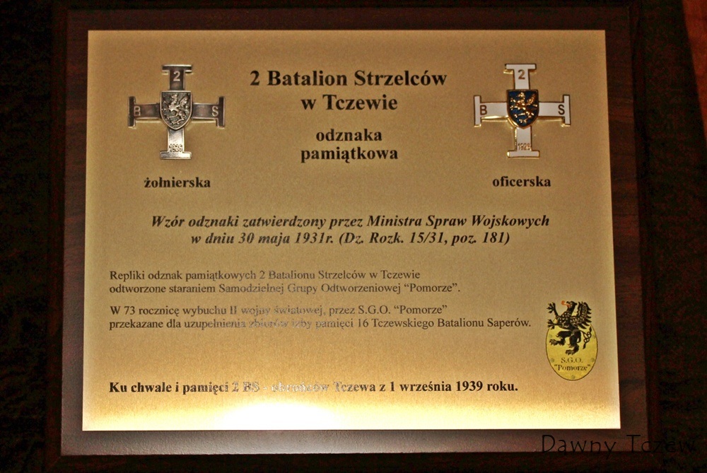 Odznaka 2 batalionu strzelcow - Tabliczka....JPG