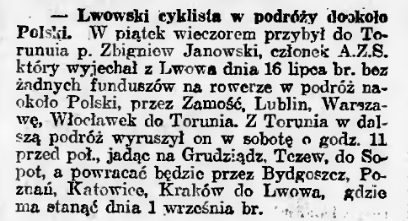 „Goniec Nadwiślański” nr 181 z 10 sierpnia 1926 r.