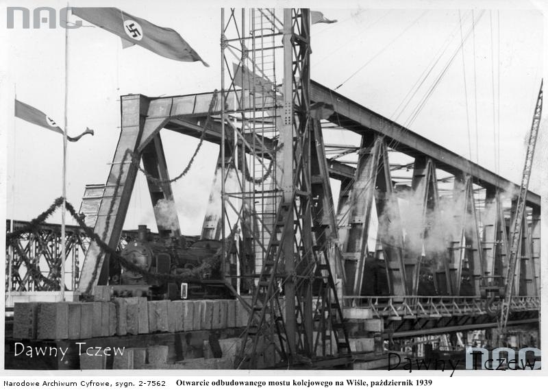 Otwarcie odbudowanego mostu na Wiśle w Tczewie.1939.10.jpg