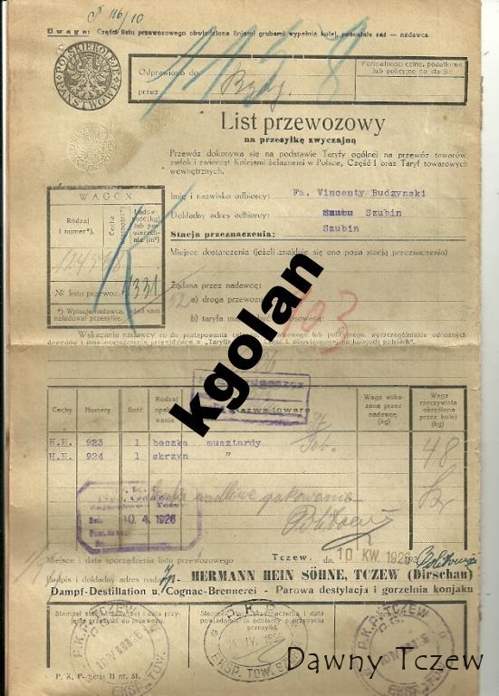 4844362613List przewozowy. Tczew-Szubin. Gorzelnia koniaków all.jpg