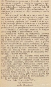&quot;Orędownik Publiczny&quot;, 29.01.1927 r.