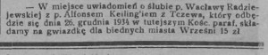 "Orędownik Wrzesiński", 22.12.1934 r.