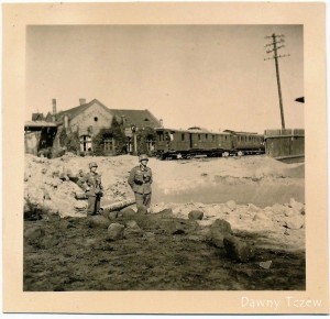 Pionier Btl.41 im Polenfeldzug 1939, Brückentrümmer und Bahnhof Gelände DIRSCHAUdw
