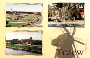 10 Tczew. Rondo Jana Pawła II. Kościół Rzymskokatolicki pw. NMP Matki Kościoła. Park Kopernika. Wiatrak typu holenderskiego. Panorama miasta - zachodnie pobrzeże Wisły - rok 2003.png