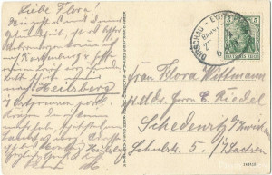 Wehlau, Prusy Wschodnie, Dzieci na rynku, Poczta kolejowa Dirschau-Eydkuhnen (2).jpg