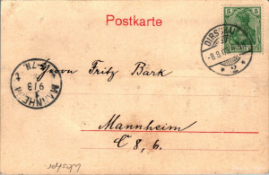 AK GRUSS AUS WESTPREUSSEN DIRSCHAU RELIEF PORTAL DER BEIDEN WEICHSELBRÜCKEN 1903 (2).jpg