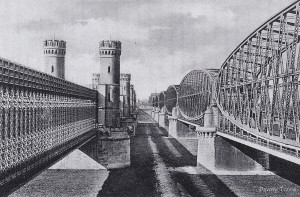 Dirschau-Tczew - Die Weichselbrücken, Westpreußen 1922.jpg
