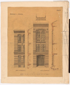 Realschule, Dirschau 2 Fassadenschnitte vertikal, Teilaufriss Flügelbauten, Teilaufriss Mittelbau.jpg