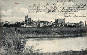 Ak Gniew Mewe an der Weichsel Westpreußen, Gesamtansicht (1).jpg