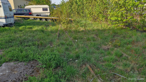 Widok na rozjazd przy bramie na placu w kierunku wiaduktu Gdańska i lokomotywowni