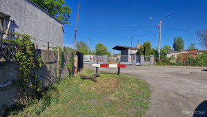 Kozioł oporowy przed ulicą Za dworcem