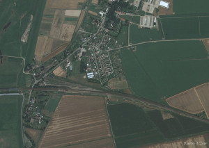 Zdjęcie lotnicze stacji Lisewo z 1997 roku