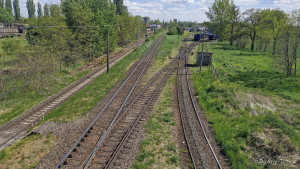 Zajączkowo Tczewskie / PKP Cargo S.A. - wagonownia<br />Początek bocznicy na zdjęciu wykonanym na pozostałości rozebranego wiaduktu